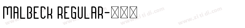 Malbeck Regular字体转换